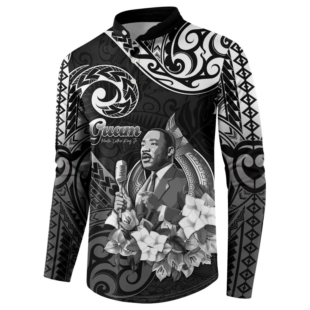 Guam MLK Day Button Sweatshirt The Legacy Of MLK