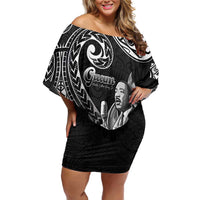 Guam MLK Day Family Matching Off Shoulder Short Dress and Hawaiian Shirt The Legacy Of MLK