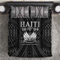 Haiti 1804 Bedding Set Polynesian Silver Neg Maron