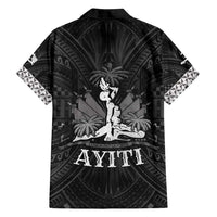 Haiti 1804 Family Matching Off Shoulder Maxi Dress and Hawaiian Shirt Polynesian Silver Neg Maron