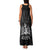Haiti 1804 Family Matching Tank Maxi Dress and Hawaiian Shirt Polynesian Silver Neg Maron