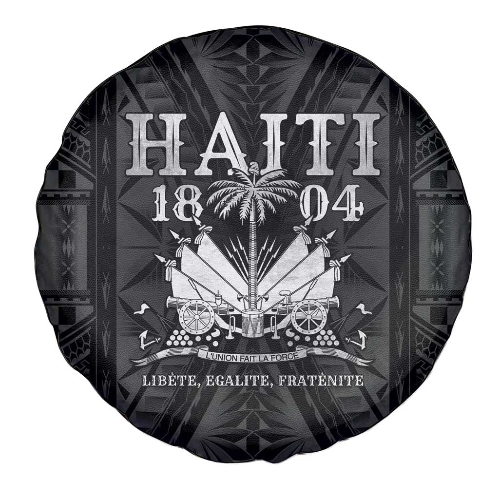 Haiti 1804 Spare Tire Cover Polynesian Silver Neg Maron