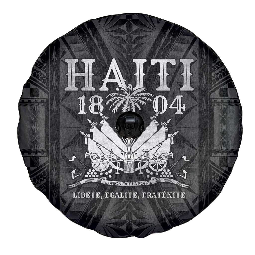 Haiti 1804 Spare Tire Cover Polynesian Silver Neg Maron