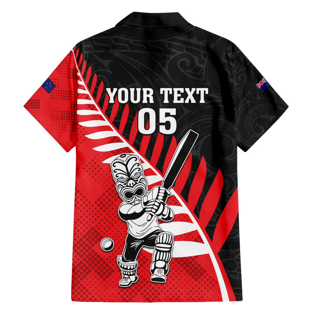 Custom New Zealand Canterbury Cricket Family Matching Short Sleeve Bodycon Dress and Hawaiian Shirt With Maori Pattern LT05 - Polynesian Pride