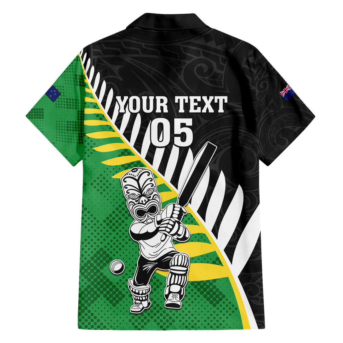 Custom New Zealand Central Districts Cricket Family Matching Off Shoulder Short Dress and Hawaiian Shirt With Maori Pattern LT05 - Polynesian Pride