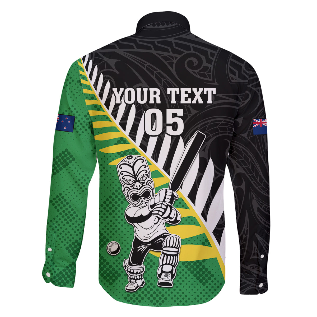 Custom New Zealand Central Districts Cricket Family Matching Off Shoulder Short Dress and Hawaiian Shirt With Maori Pattern LT05 - Polynesian Pride