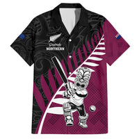 Custom New Zealand Northern Districts Cricket Hawaiian Shirt With Maori Pattern