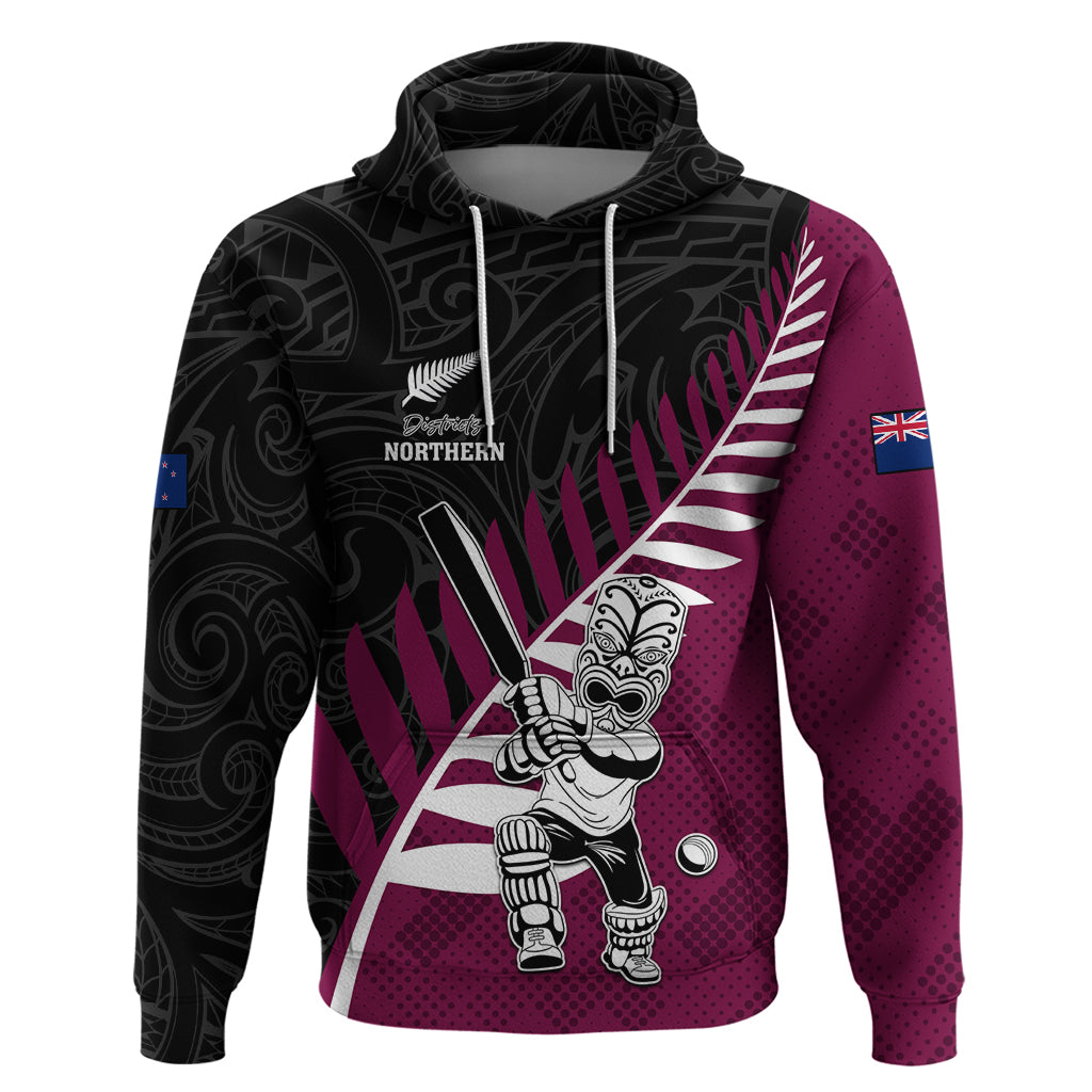 Custom New Zealand Northern Districts Cricket Hoodie With Maori Pattern