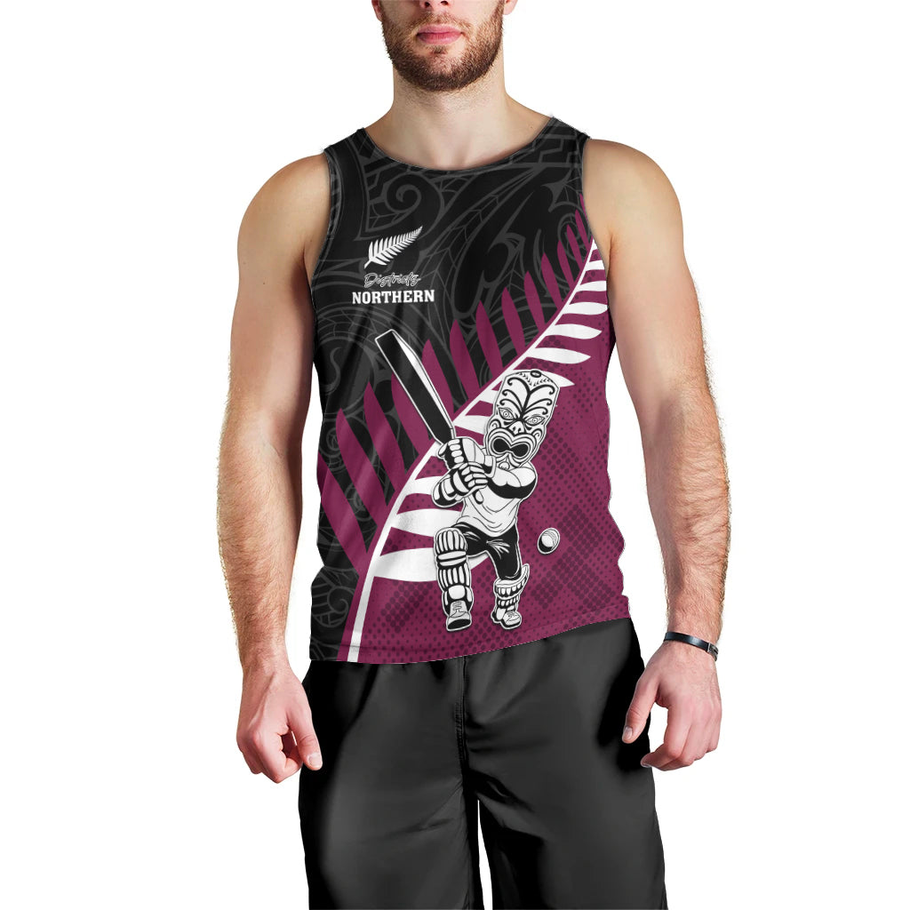 Custom New Zealand Northern Districts Cricket Men Tank Top With Maori Pattern