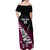 Custom New Zealand Northern Districts Cricket Off Shoulder Maxi Dress With Maori Pattern