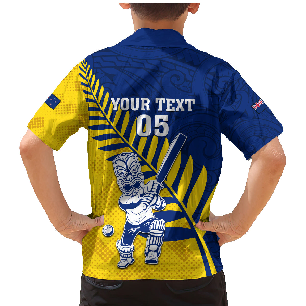 Custom New Zealand Otago Cricket Family Matching Mermaid Dress and Hawaiian Shirt With Maori Pattern