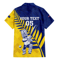 Custom New Zealand Otago Cricket Family Matching Mermaid Dress and Hawaiian Shirt With Maori Pattern