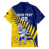 Custom New Zealand Otago Cricket Family Matching Summer Maxi Dress and Hawaiian Shirt With Maori Pattern LT05 - Polynesian Pride