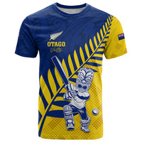 Custom New Zealand Otago Cricket T Shirt With Maori Pattern