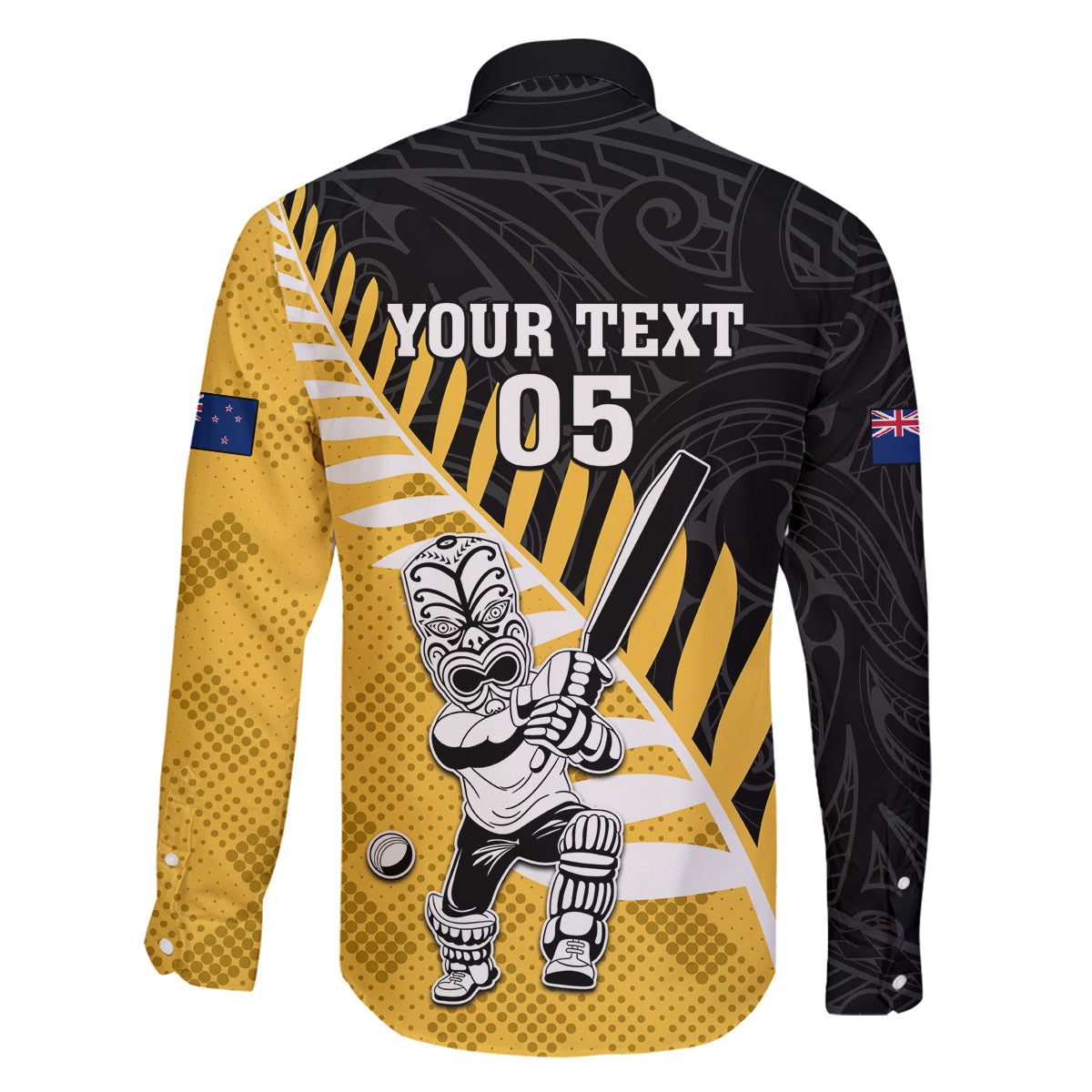 Custom New Zealand Wellington Cricket Family Matching Long Sleeve Bodycon Dress and Hawaiian Shirt With Maori Pattern