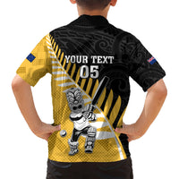 Custom New Zealand Wellington Cricket Kid Hawaiian Shirt With Maori Pattern LT05 - Polynesian Pride