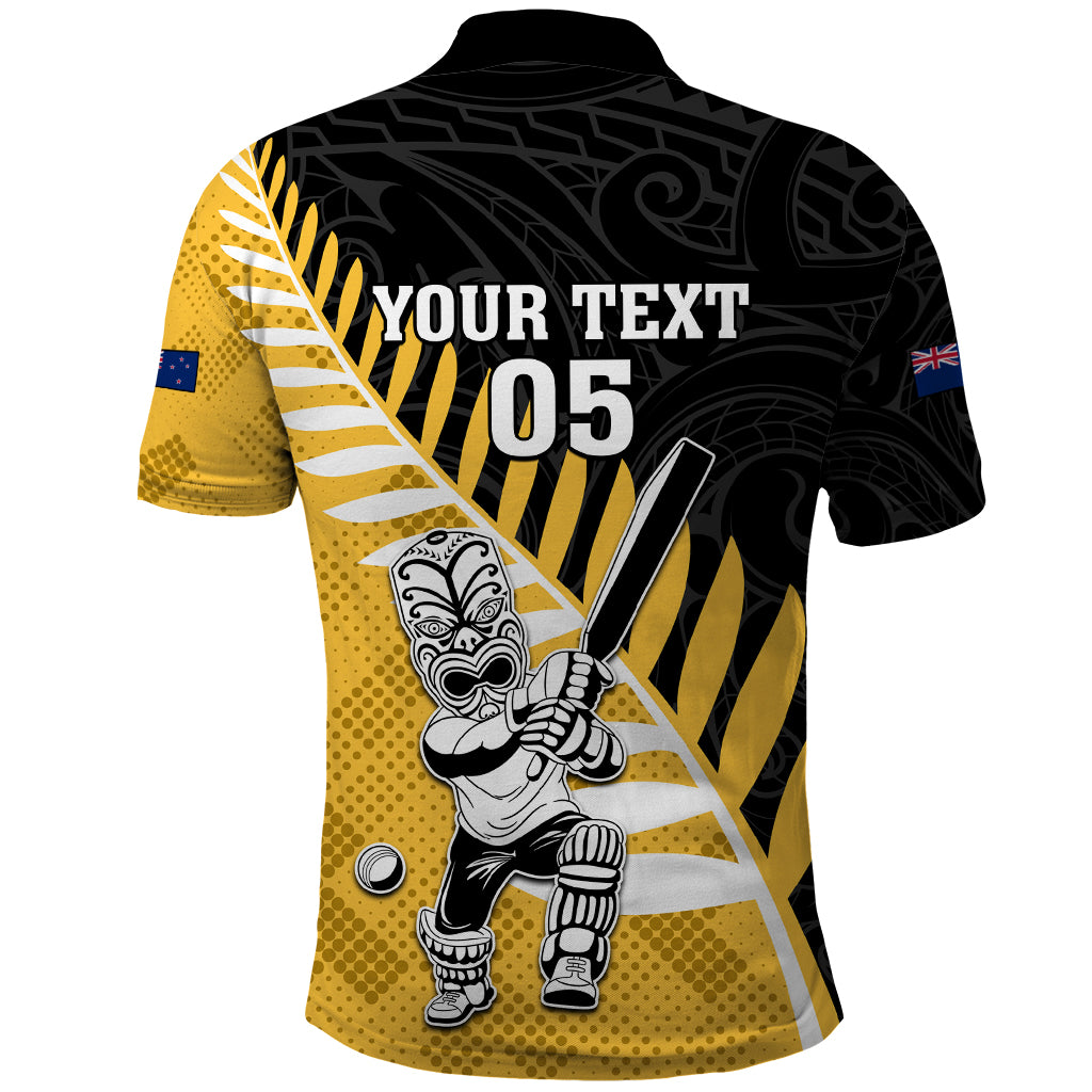 Custom New Zealand Wellington Cricket Polo Shirt With Maori Pattern