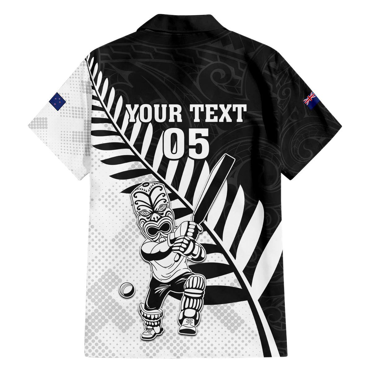 Custom New Zealand Cricket Family Matching Short Sleeve Bodycon Dress and Hawaiian Shirt With Maori Pattern LT05 - Polynesian Pride