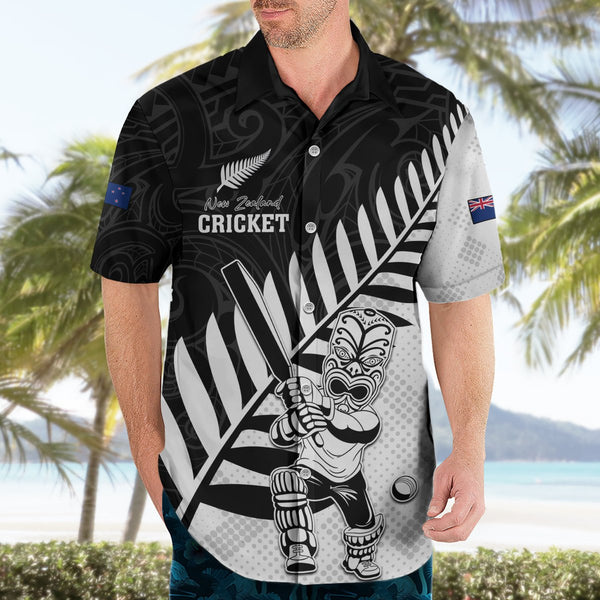 (Custom Personalised) New Zealand Rugby Hawaiian Shirt - Maori Haka Papua Shell style LT6