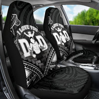 Happy Father's Day Car Seat Cover I Love You Dad Polynesian Style