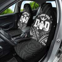Happy Father's Day Car Seat Cover I Love You Dad Polynesian Style
