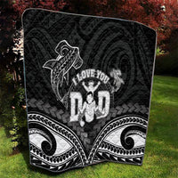 Happy Father's Day Quilt I Love You Dad Polynesian Style