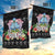 Guam Chamorro Garden Flag Tribal Latte Stone With Dolphins Black