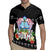 Guam Chamorro Rugby Jersey Tribal Latte Stone With Dolphins Black