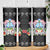 Guam Chamorro Skinny Tumbler Tribal Latte Stone With Dolphins Black