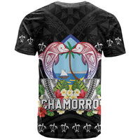 Guam Chamorro T Shirt Tribal Latte Stone With Dolphins Black