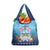 Guam Chamorro Grocery Bag Tribal Latte Stone With Dolphins Blue