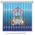 Guam Chamorro Shower Curtain Tribal Latte Stone With Dolphins Blue