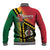 Happy Vanuatu Constitution Day Baseball Jacket Flag Style With Sand Drawing Pattern