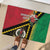 Happy Vanuatu Constitution Day Rubber Doormat Flag Style With Sand Drawing Pattern