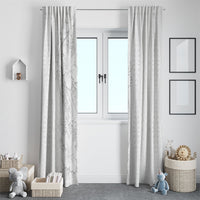 Tokelau White Sunday Window Curtain Elegant Hibiscus Polynesian Tribal Pattern