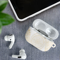 Tonga White Sunday AirPods Case Lotu Tamaiti Tongan Kupesi Pattern