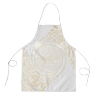 Tonga White Sunday Apron Lotu Tamaiti Tongan Kupesi Pattern