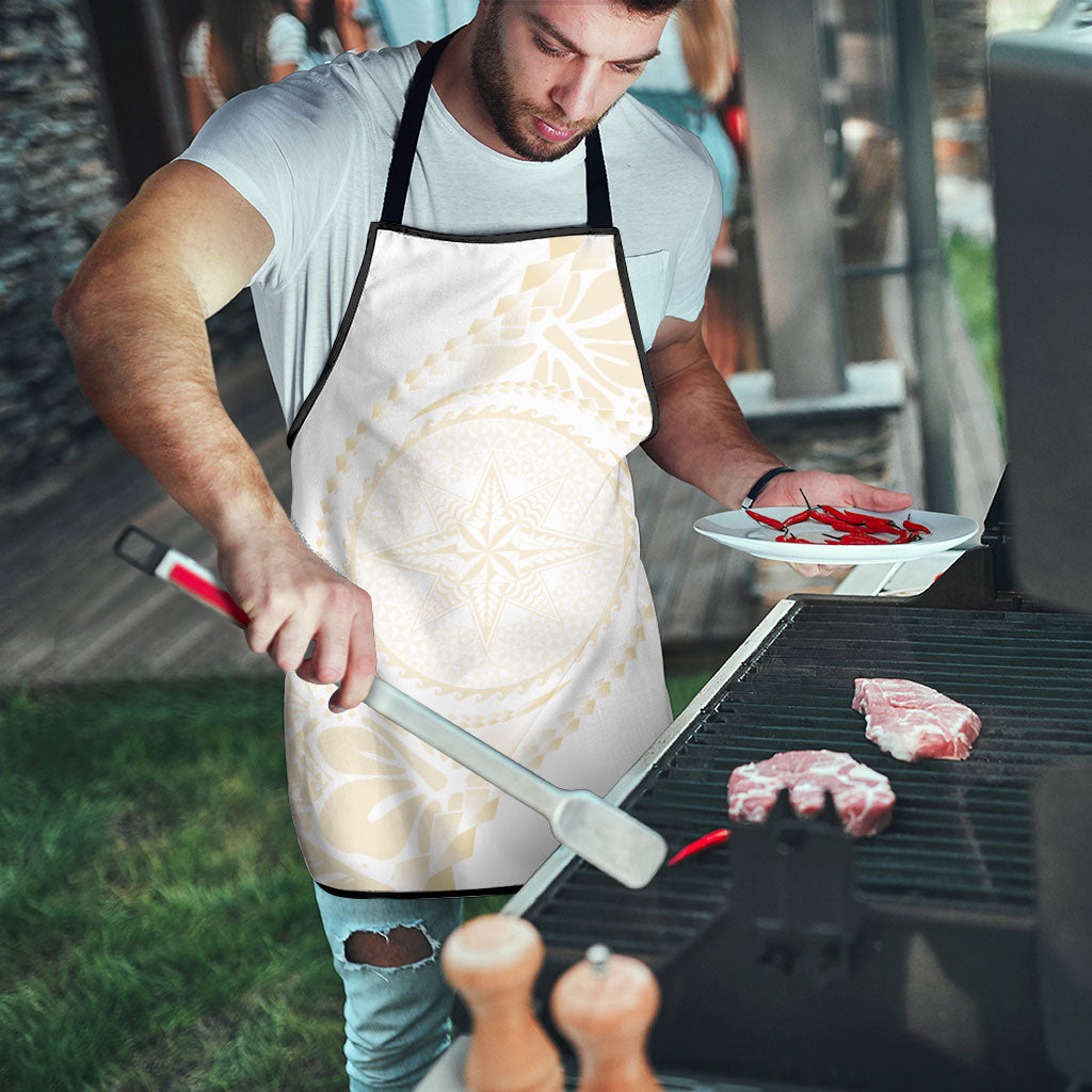 Tonga White Sunday Apron Lotu Tamaiti Tongan Kupesi Pattern