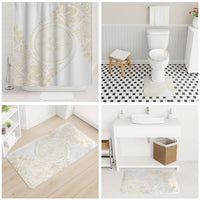 Tonga White Sunday Bathroom Set Lotu Tamaiti Tongan Kupesi Pattern