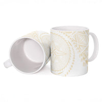 Tonga White Sunday Ceramic Mug Lotu Tamaiti Tongan Kupesi Pattern
