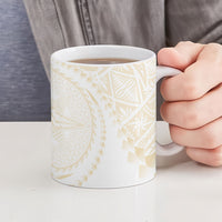 Tonga White Sunday Ceramic Mug Lotu Tamaiti Tongan Kupesi Pattern