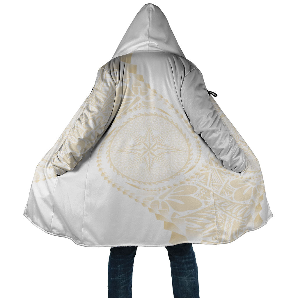 Tonga White Sunday Cloak Lotu Tamaiti Tongan Kupesi Pattern