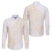 Tonga White Sunday Family Matching Short Sleeve Bodycon Dress and Hawaiian Shirt Lotu Tamaiti Tongan Kupesi Pattern