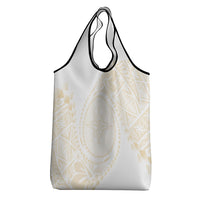 Tonga White Sunday Grocery Bag Lotu Tamaiti Tongan Kupesi Pattern