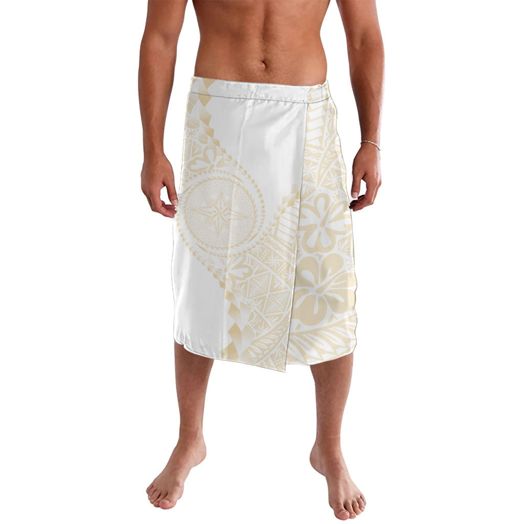 Tonga White Sunday Lavalava Lotu Tamaiti Tongan Kupesi Pattern