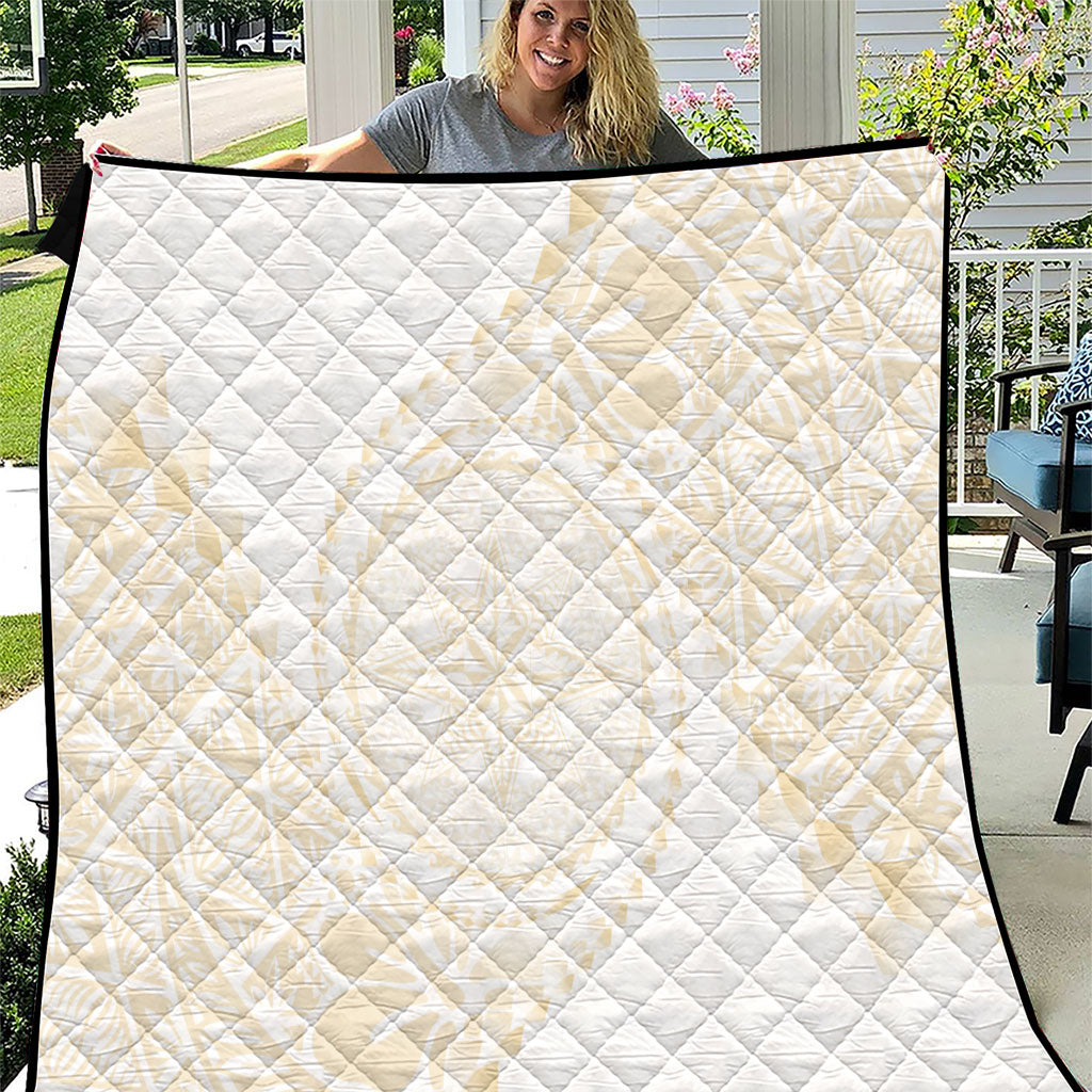 Tonga White Sunday Quilt Lotu Tamaiti Tongan Kupesi Pattern