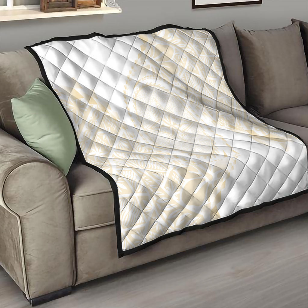 Tonga White Sunday Quilt Lotu Tamaiti Tongan Kupesi Pattern