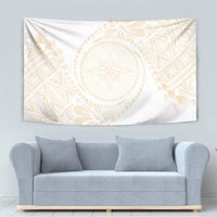 Tonga White Sunday Tapestry Lotu Tamaiti Tongan Kupesi Pattern