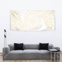 Tonga White Sunday Tapestry Lotu Tamaiti Tongan Kupesi Pattern
