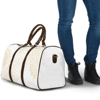 Tonga White Sunday Travel Bag Lotu Tamaiti Tongan Kupesi Pattern